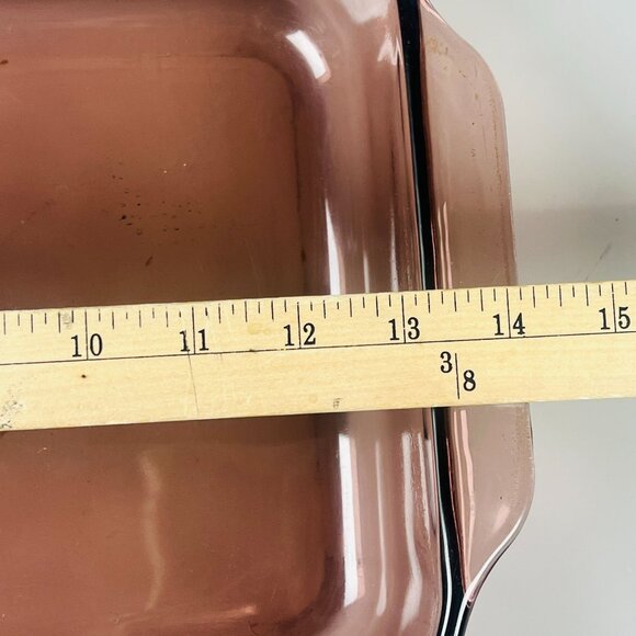 Vintage Pyrex Purple 3qt Casserole Baking Dish 13x9x2 - Picture 5 of 6